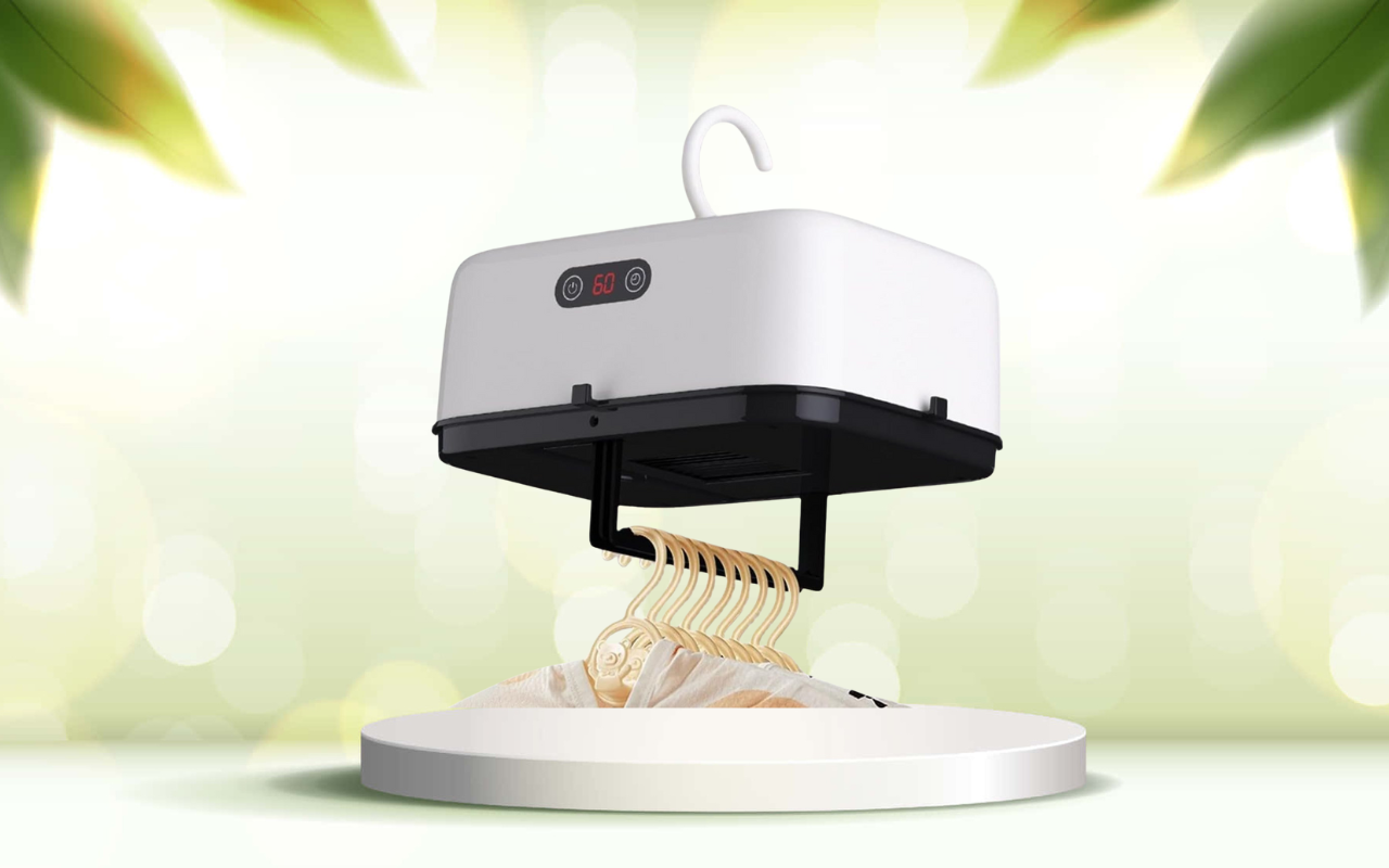 Asciugatrice portatile compatta: asciuga i tuoi capi ovunque e risparmia spazio